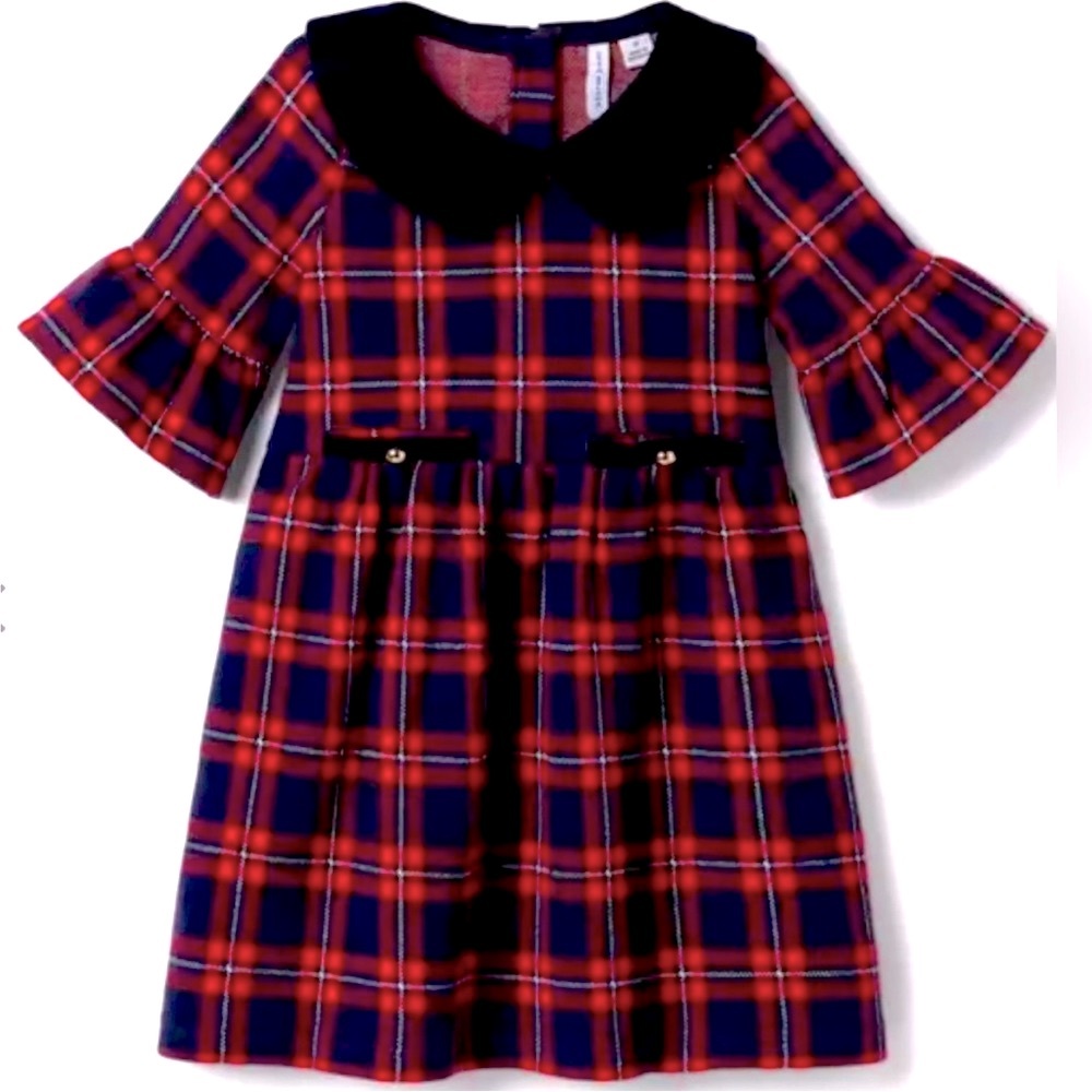 EUC • Janie and Jack Plaid Dress • Size 3T